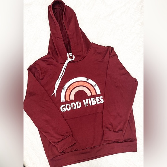 Womens tops womens hoodies Good Vibes' Hoodie - Picture 1 of 6